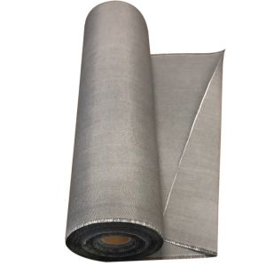 Tecido de fibra de vidro revestido com silicato de cálcio