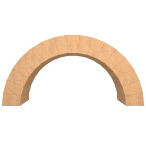 Conjunto de tijolos refratários para arco, 17 tijolos