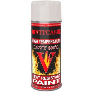 Tinta termorresistente em spray - creme/bege 800 °C