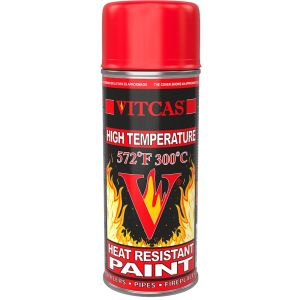 Tinta resistente ao calor em spray – vermelha 300 °C