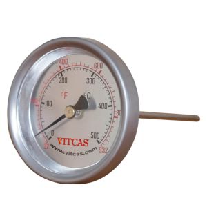 Termómetro de sonda para forno de pizza 0–500 °C