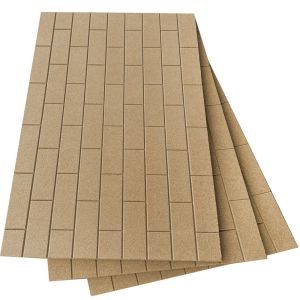 Placa isolante ignífuga de vermiculite - efeito tijolo