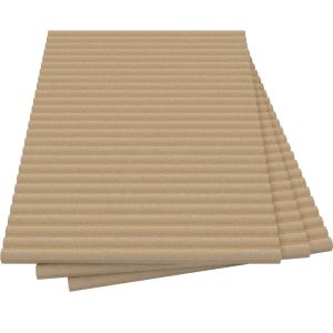 Placa ignífuga de vermiculite canelada - isolamento resistente ao fogo