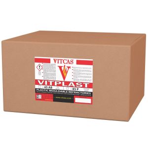 Massa refratária plástica moldável 1600 °C - VITPLAST 45AB