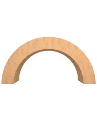 Conjunto de tijolos refratários para arco, 17 tijolos