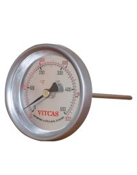 Termómetro de sonda para forno de pizza 0–500 °C