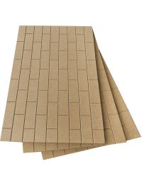 Placa isolante ignífuga de vermiculite - efeito tijolo